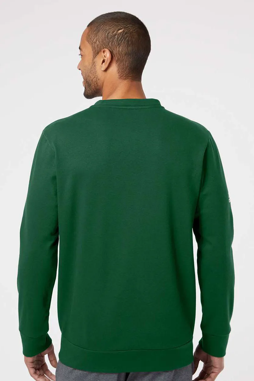 Adidas Mens Fleece Crewneck Sweatshirt - Collegiate Green