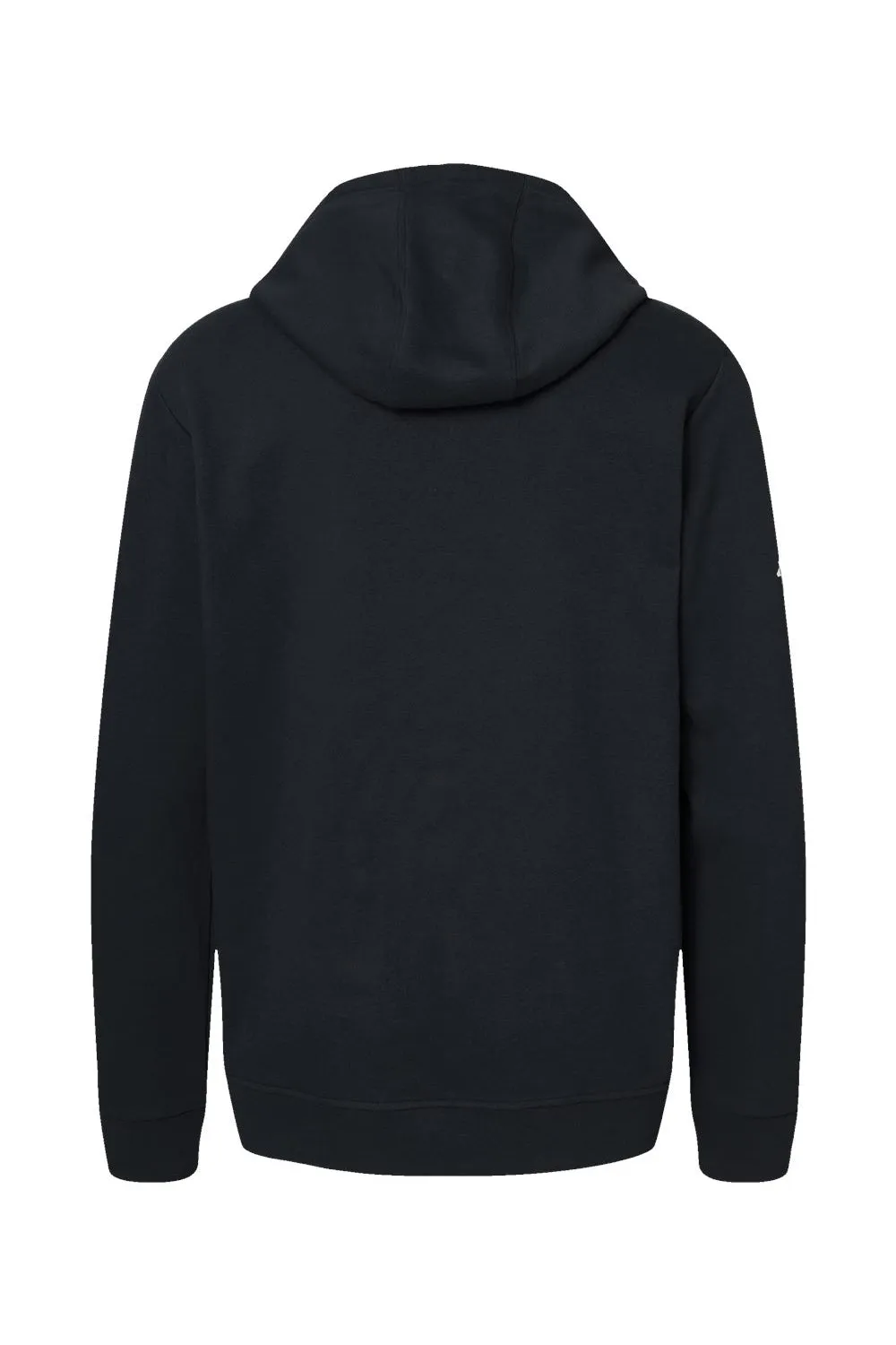 Adidas Mens Fleece Hooded Sweatshirt Hoodie w/ Pouch Pocket - Black