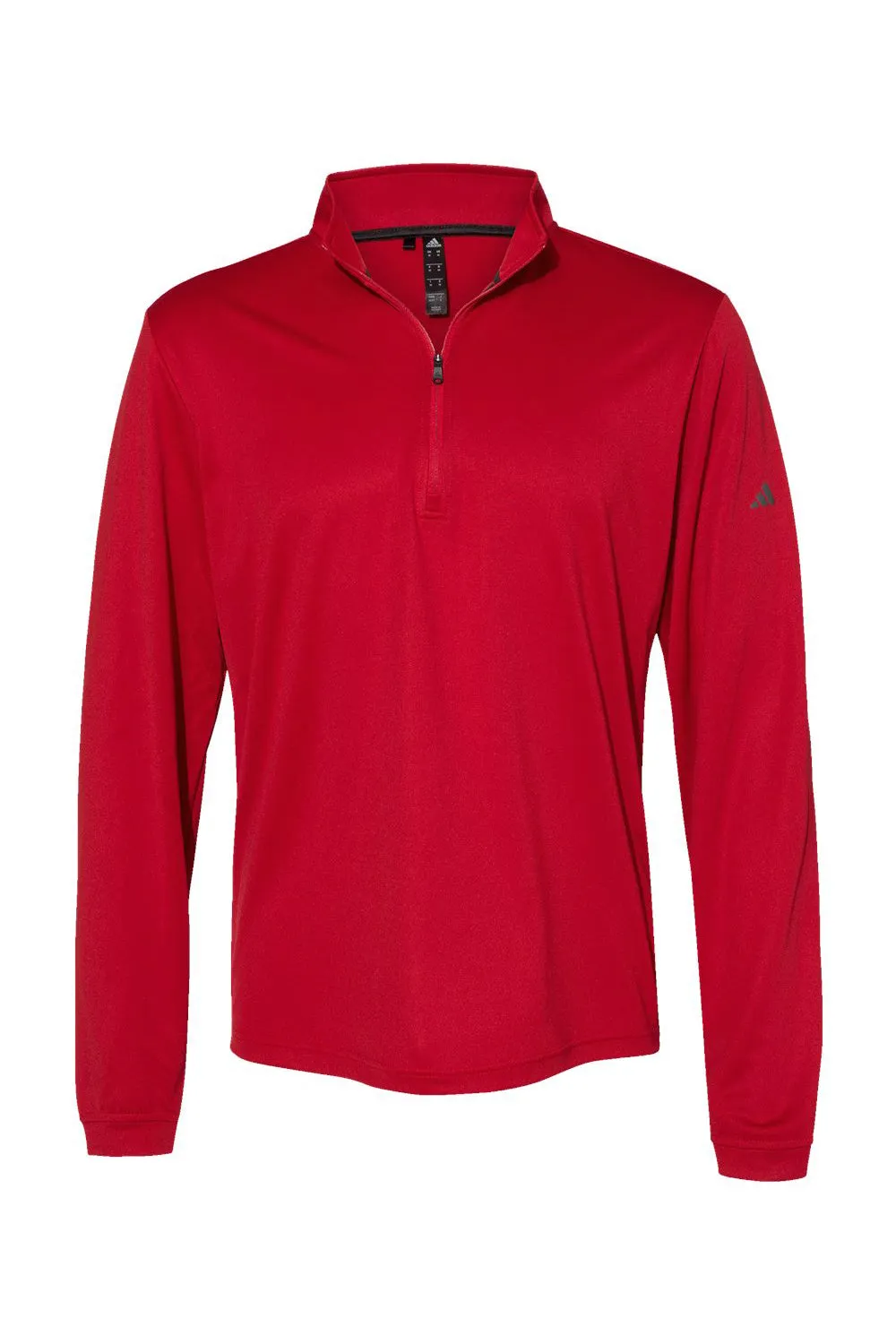 Adidas Mens UPF 50  1/4 Zip Sweatshirt - Power Red
