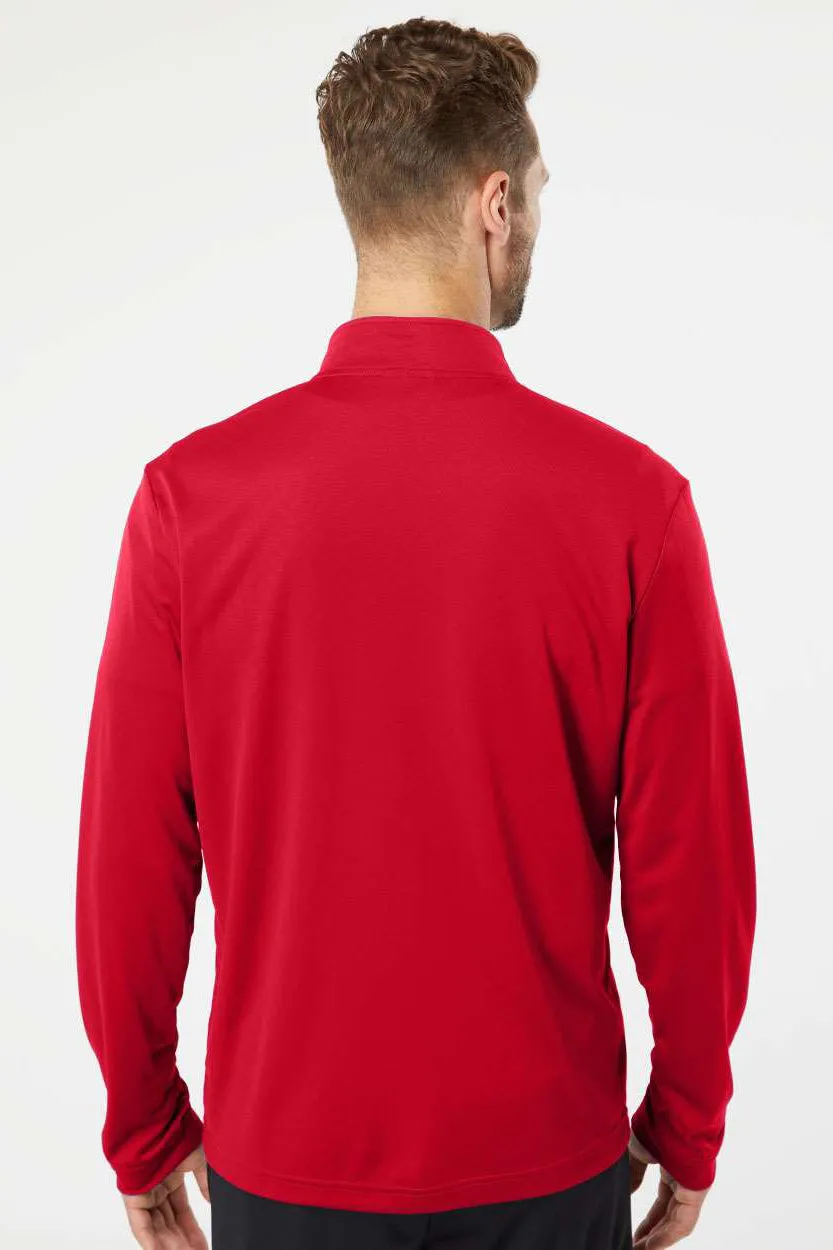 Adidas Mens UPF 50  1/4 Zip Sweatshirt - Power Red