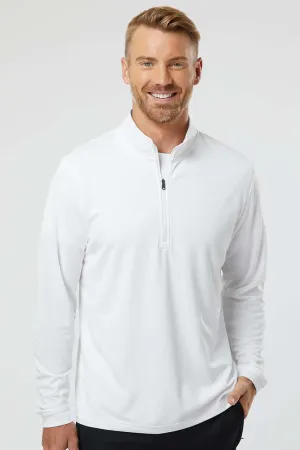 Adidas Mens UPF 50  1/4 Zip Sweatshirt - White