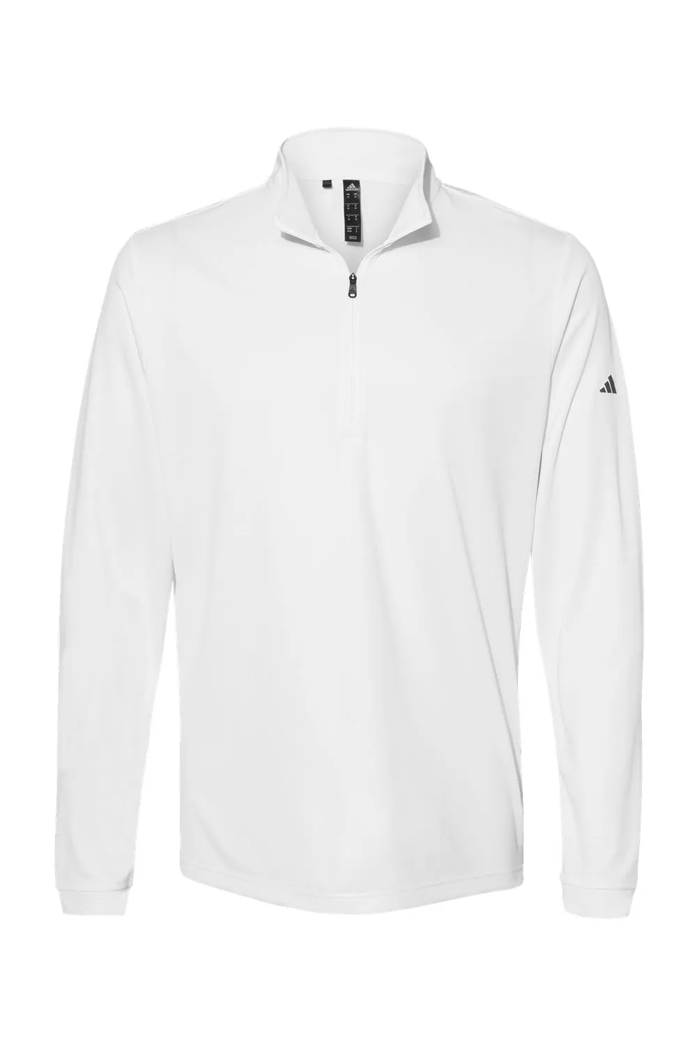 Adidas Mens UPF 50  1/4 Zip Sweatshirt - White