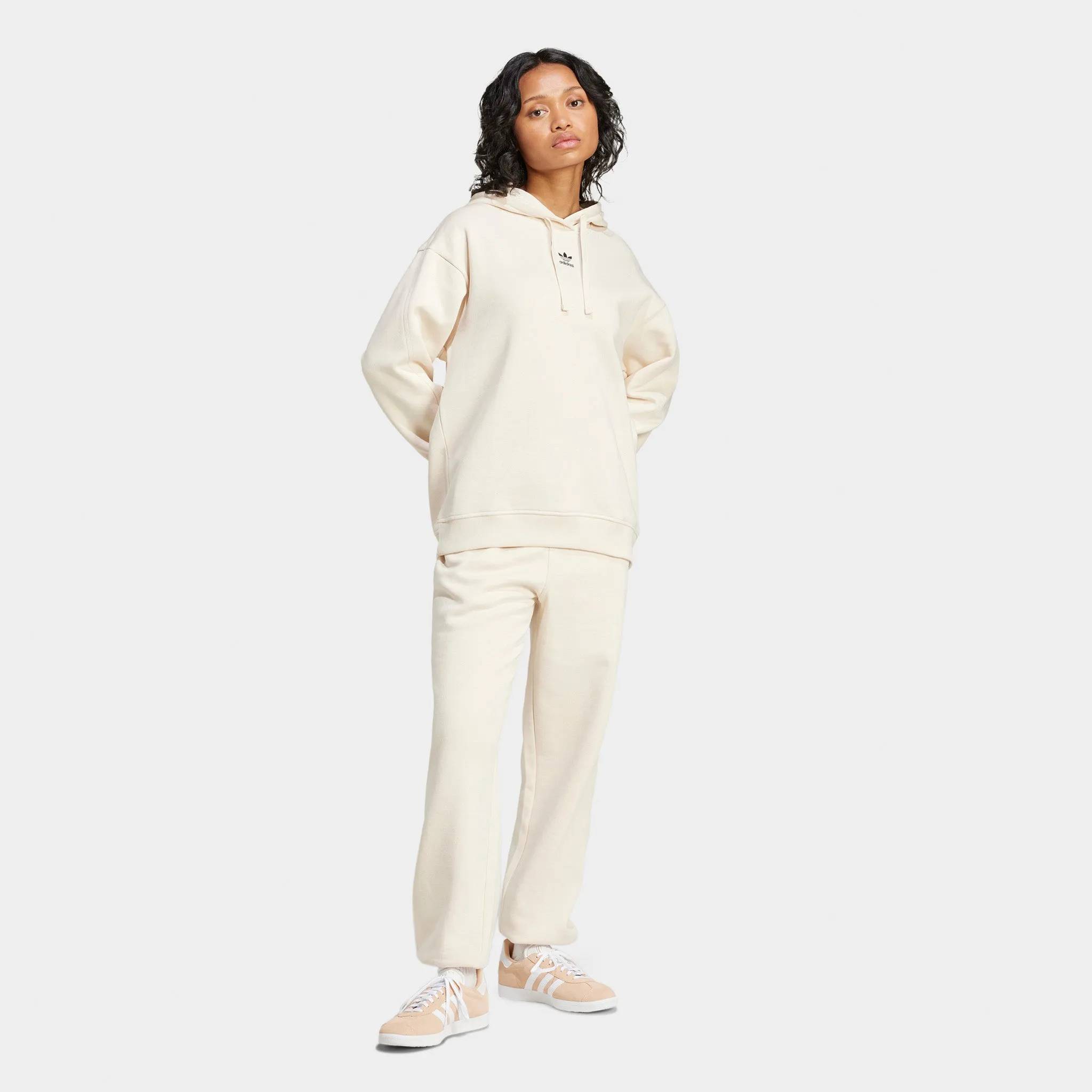 adidas Originals Women's Adicolor Essentials Fleece Joggers / Wonder White Clothing_Adidas_Womens