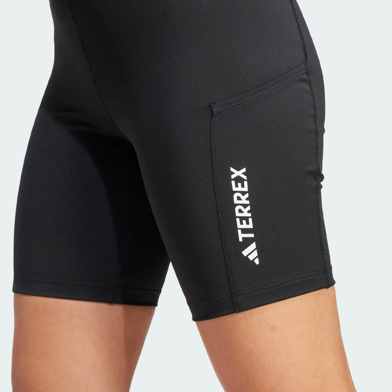 Adidas Terrex Womens WMT 8In Tight Short Black Adidas Terrex Clothing