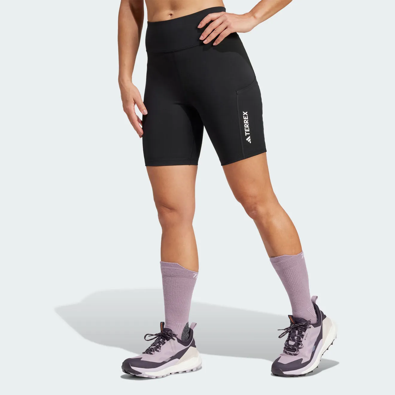 Adidas Terrex Womens WMT 8In Tight Short Black Adidas Terrex Clothing
