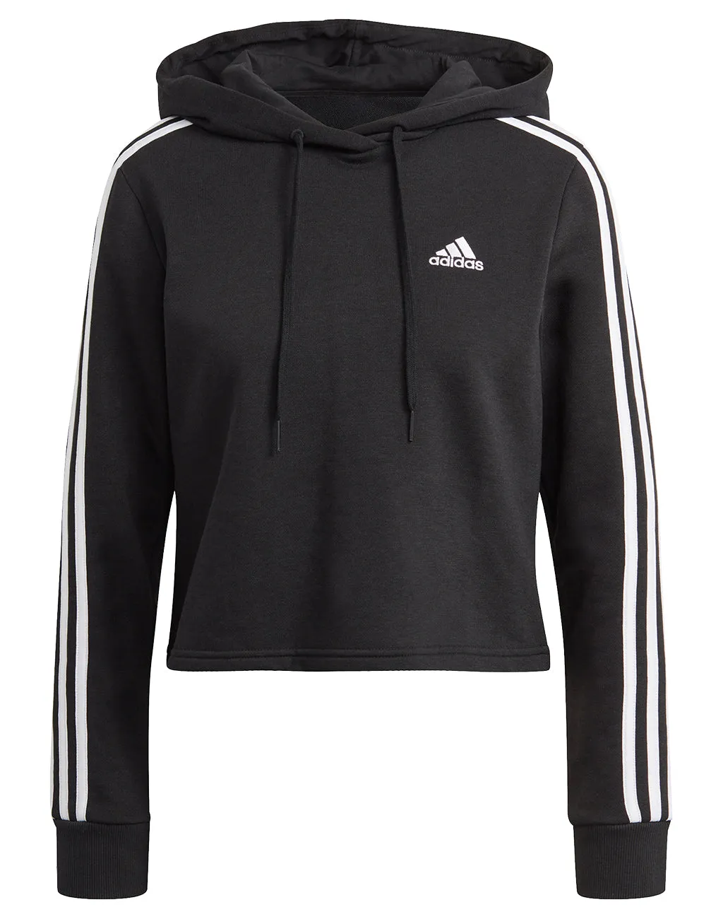 Adidas Women's Adidas 3 Stripe Crop Pullover