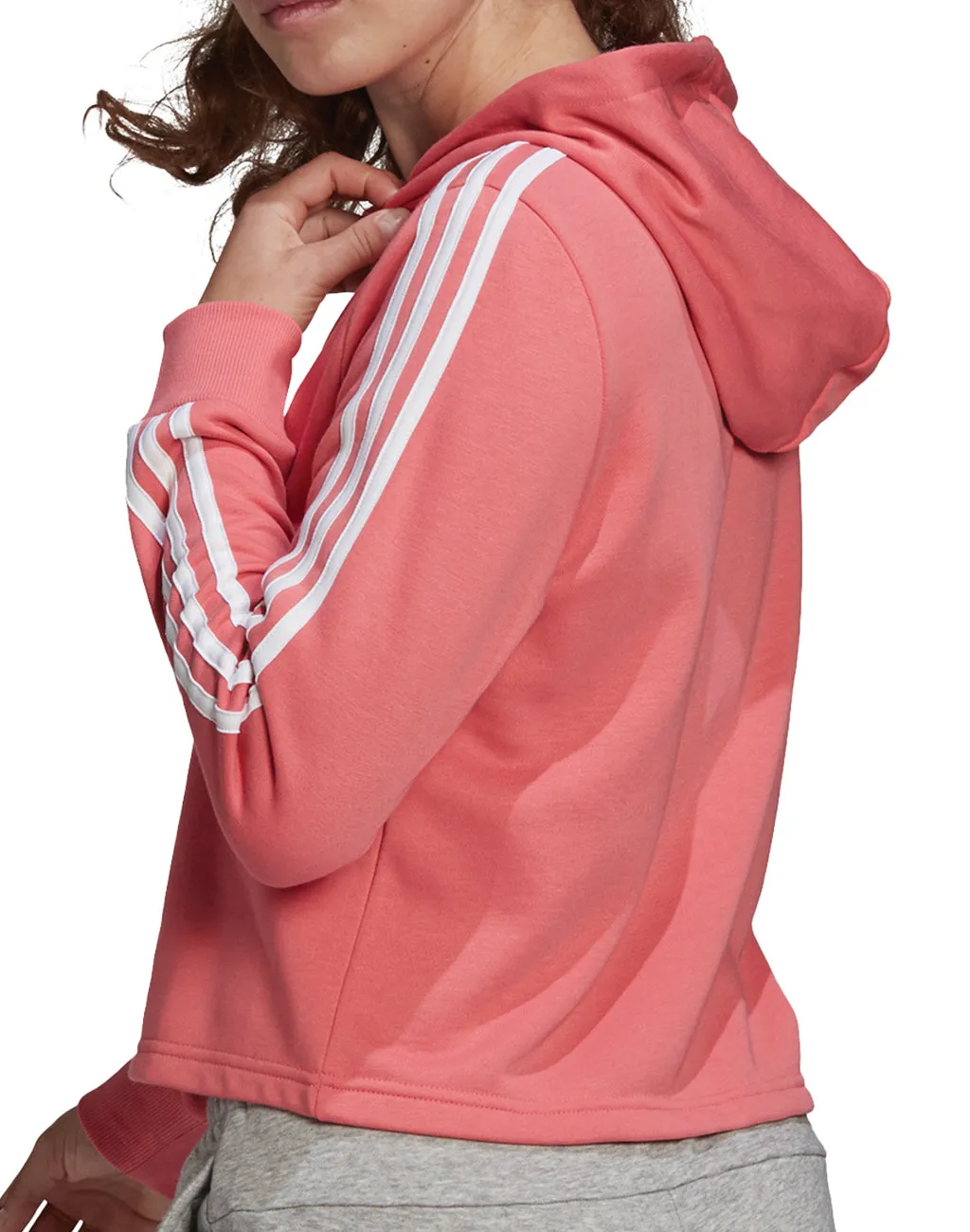 Adidas Women's Adidas 3 Stripe Crop Pullover