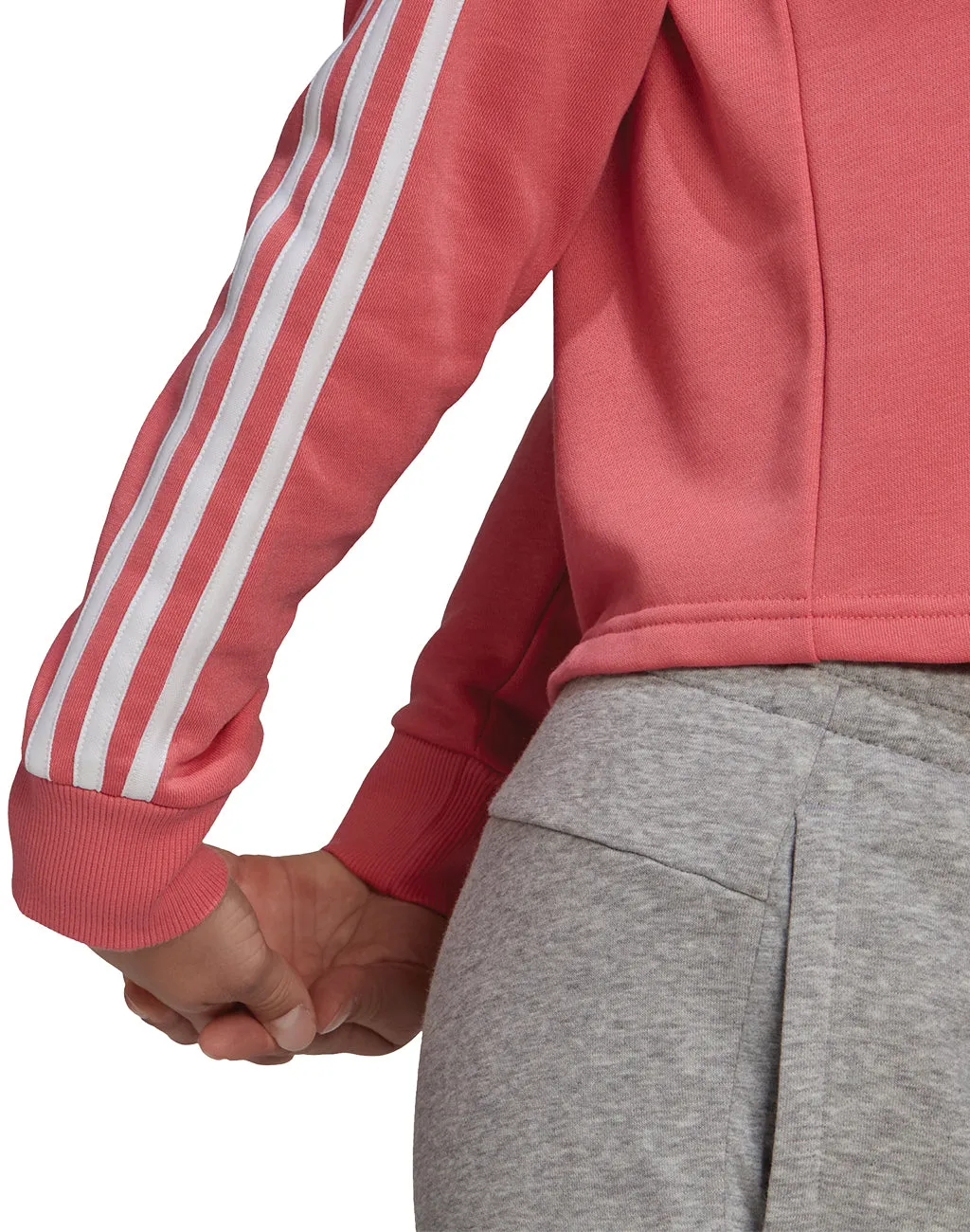 Adidas Women's Adidas 3 Stripe Crop Pullover