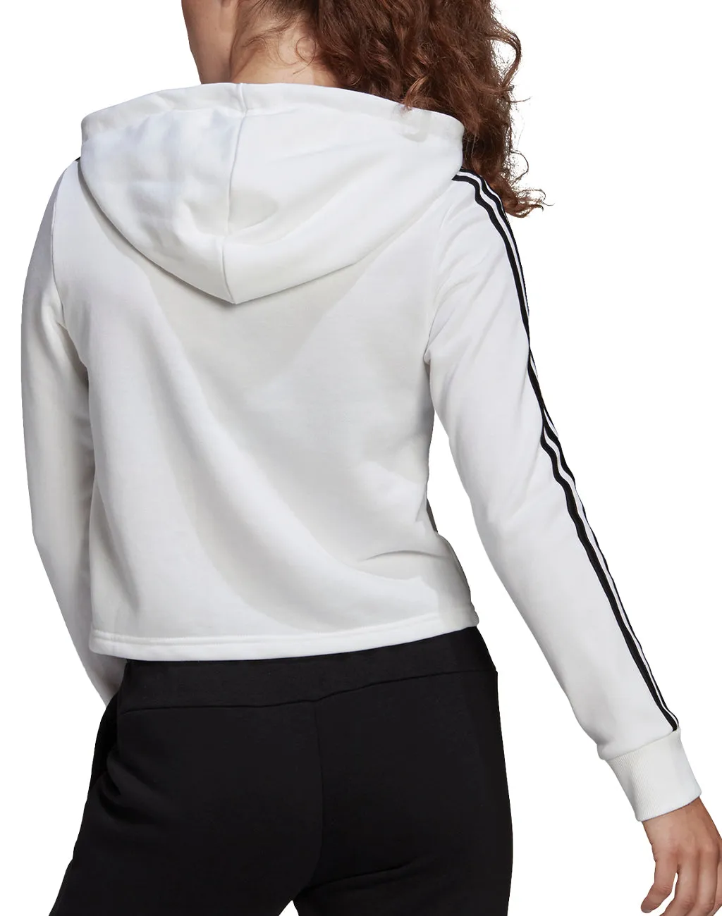 Adidas Women's Adidas 3 Stripe Crop Pullover