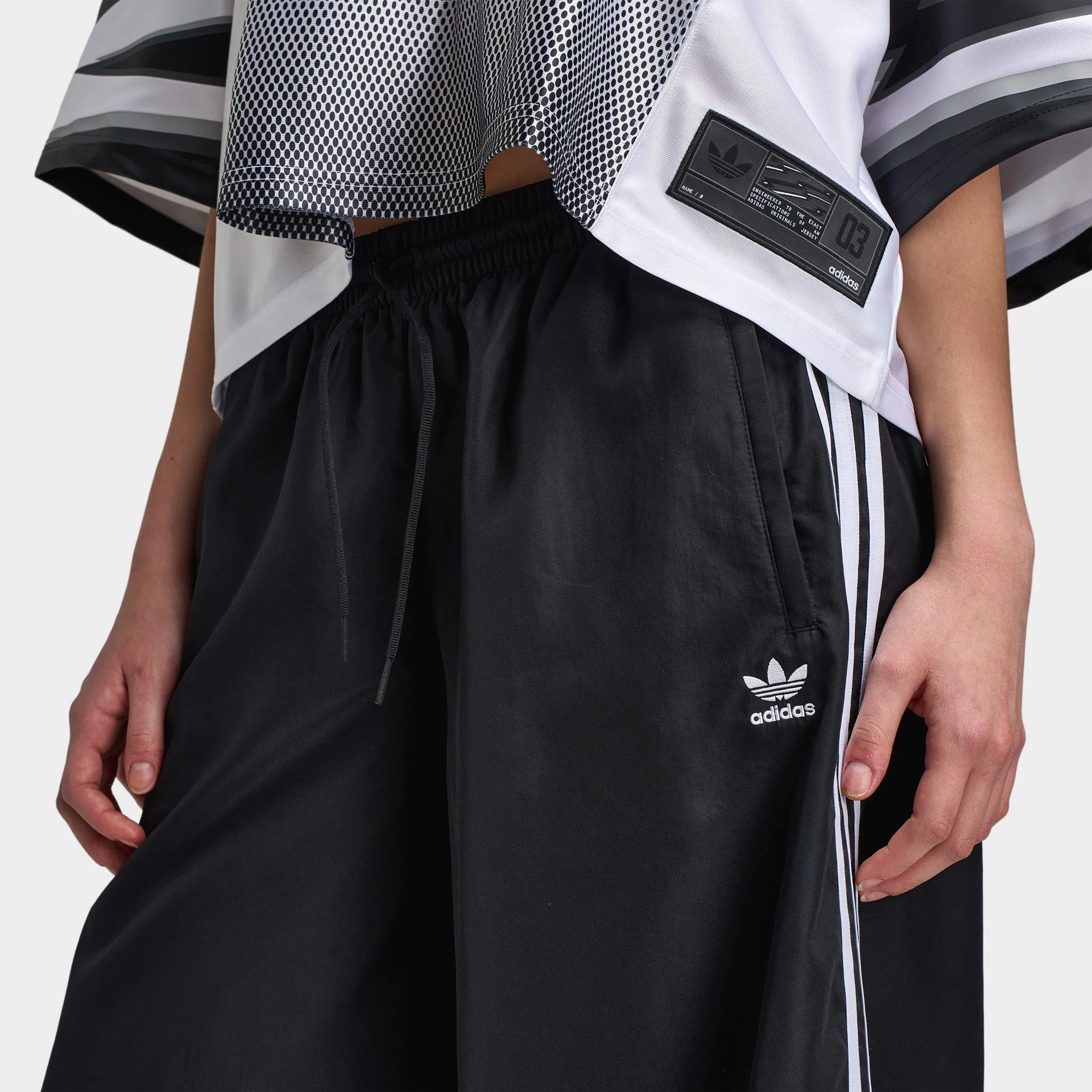 adidas Women's Adilenium Season 3 Oversized Track Pants / Black Clothing_Adidas_Womens