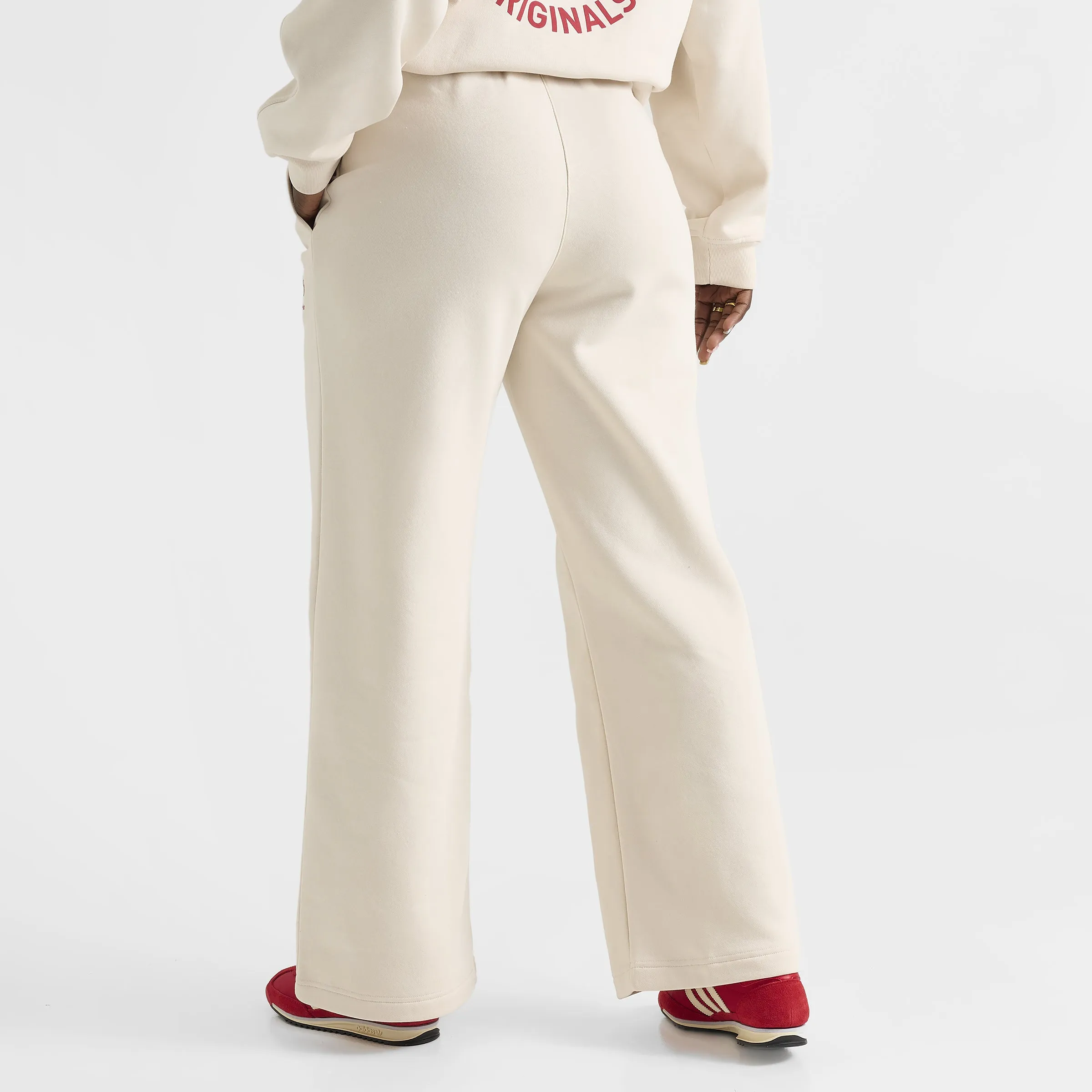 adidas Women's Cherry Wide Leg Pants / Wonder White Clothing_Adidas_Womens