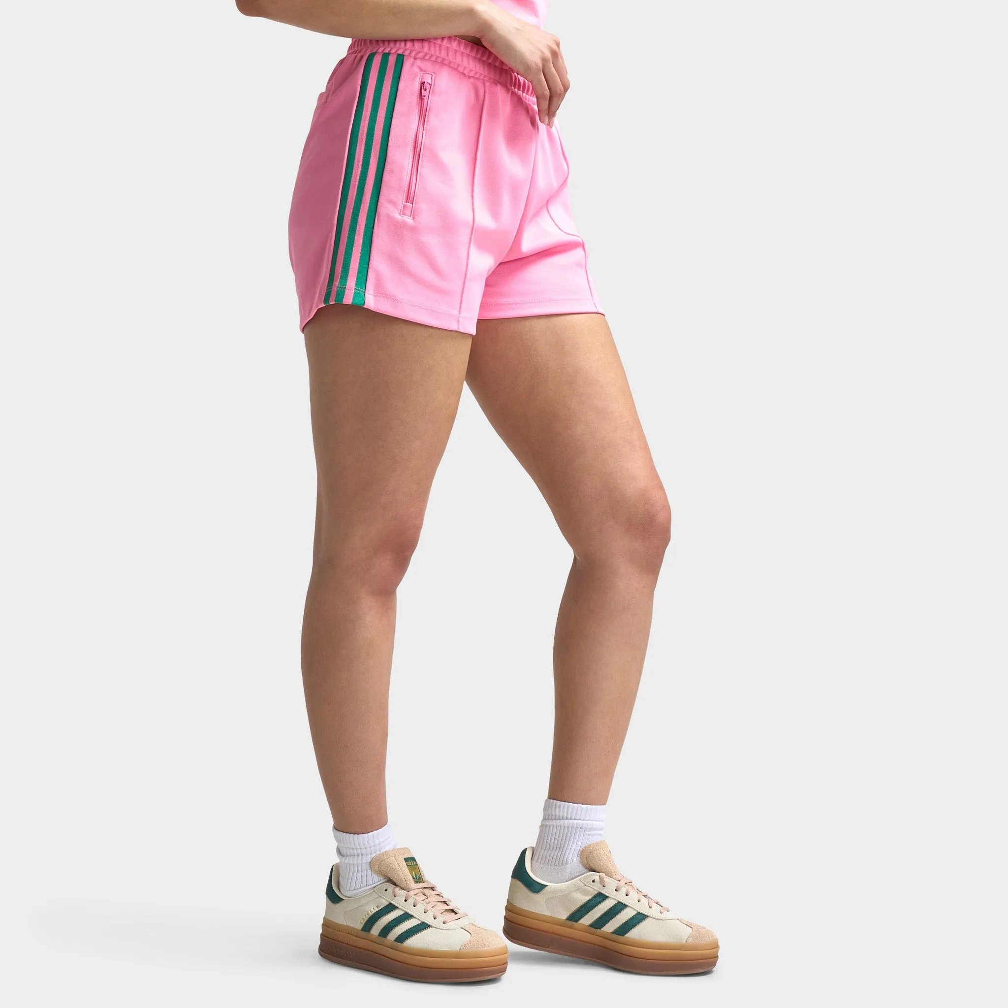 adidas Women's Classic Shorts Bliss Pink / Semi Court Green Clothing_Adidas_Womens