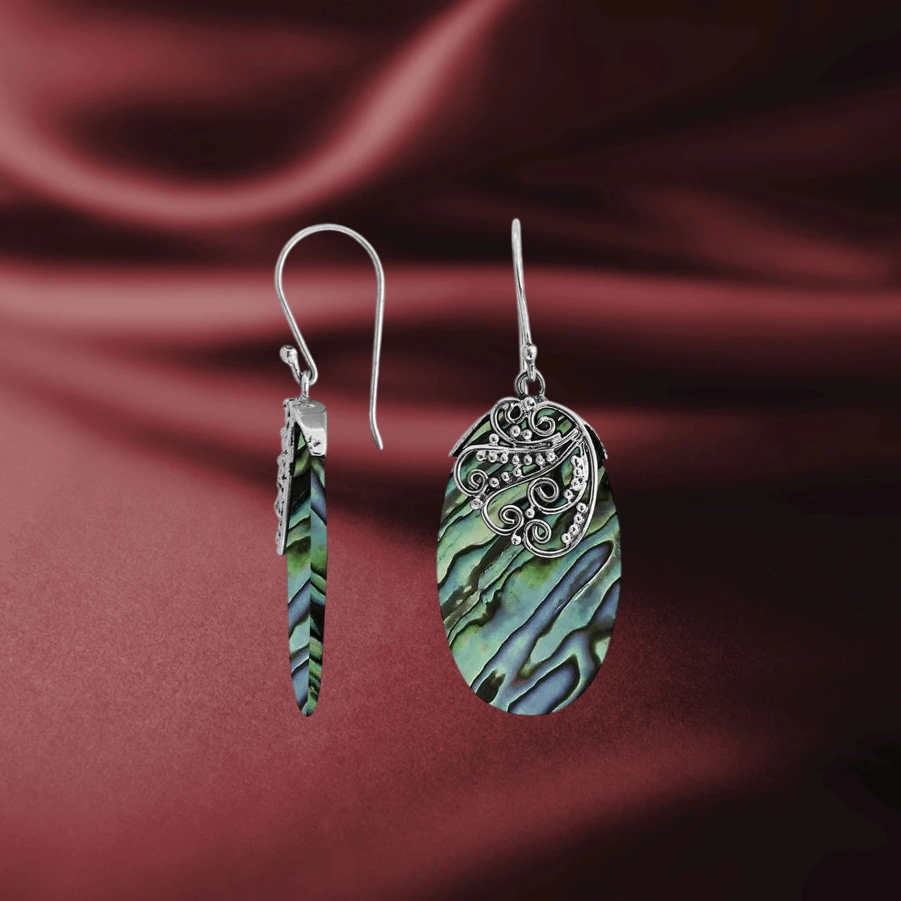 Akara Abalone Earrings