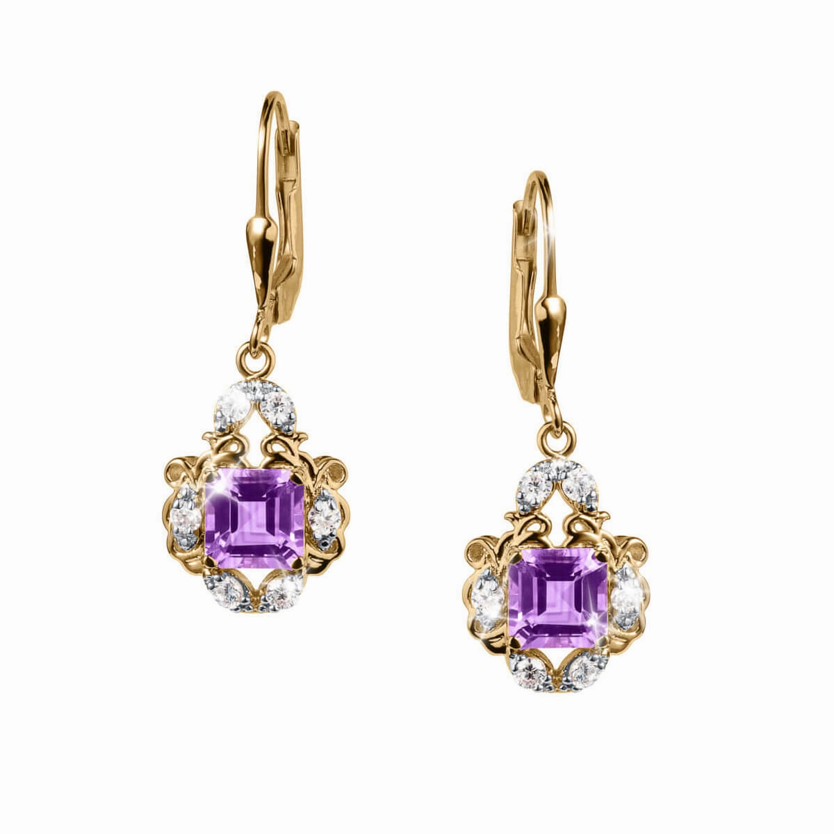Amethyst Orchard Earrings