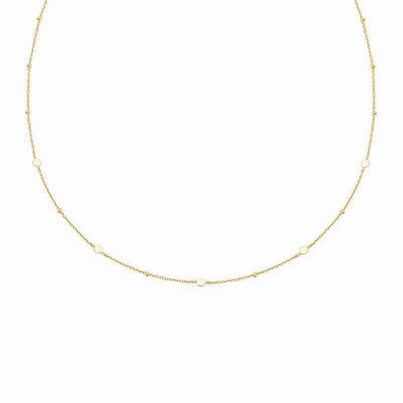 Ania Haie Gold Disc Station Necklace