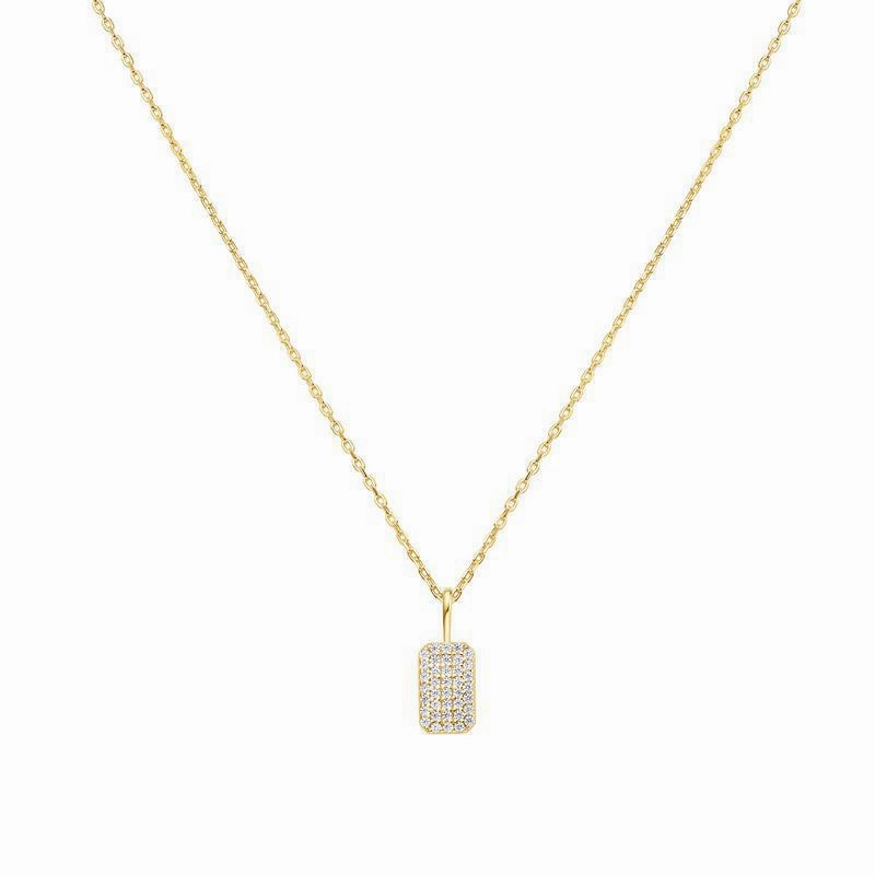 Ania Haie Gold Pav Pendant Necklace