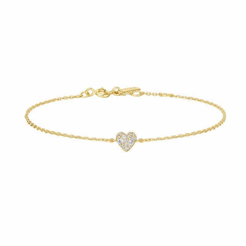 Ania Haie Gold Sweetheart Pav Bracelet