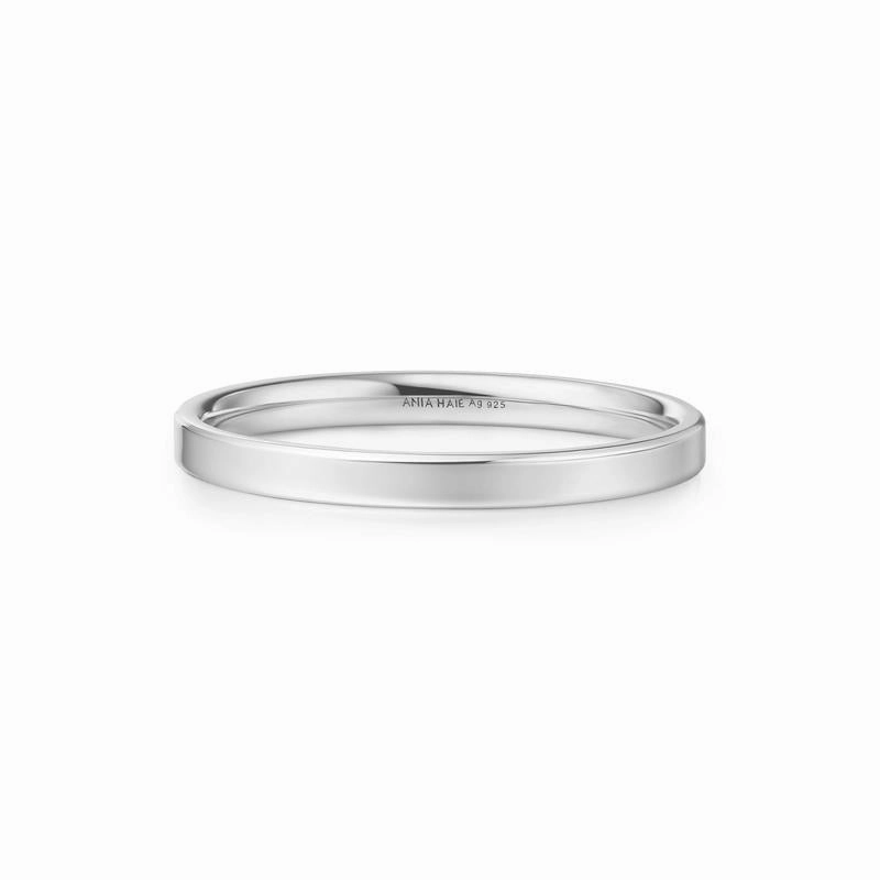 Ania Haie Silver 2mm Smooth Band