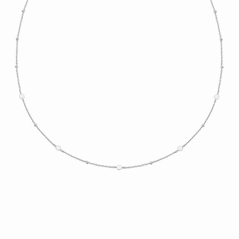 Ania Haie Silver Disc Station Necklace