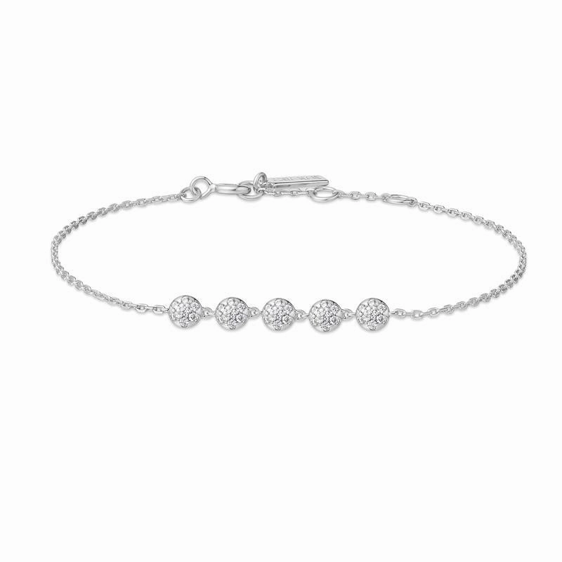 Ania Haie Silver Pav Multi Beaded Chain Bracelet