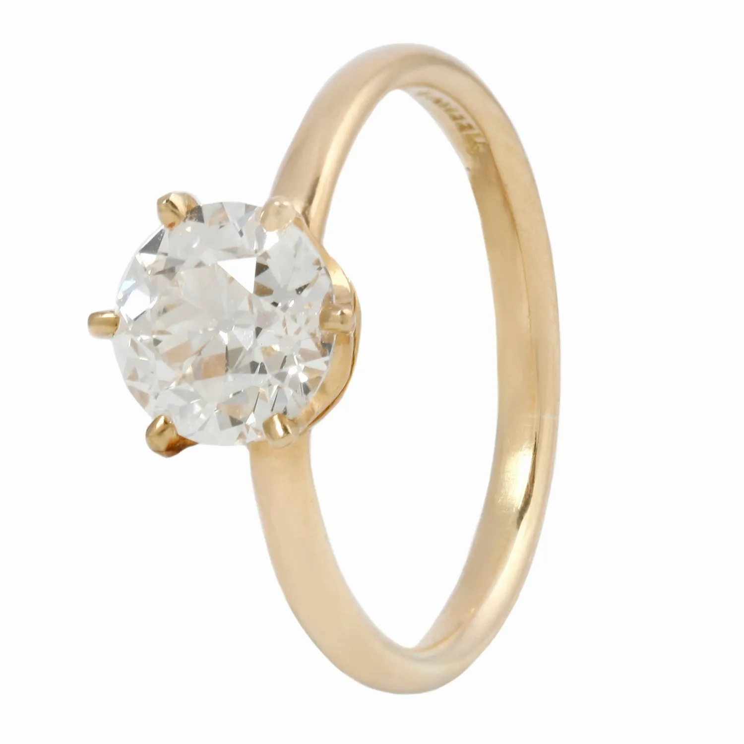 Antique Tiffany &amp; Co Six Prong Solitaire Ring