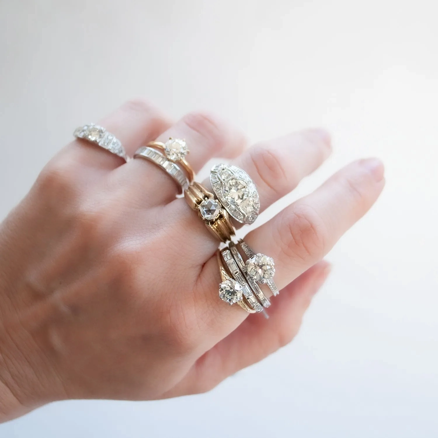 Antique Tiffany &amp; Co Six Prong Solitaire Ring