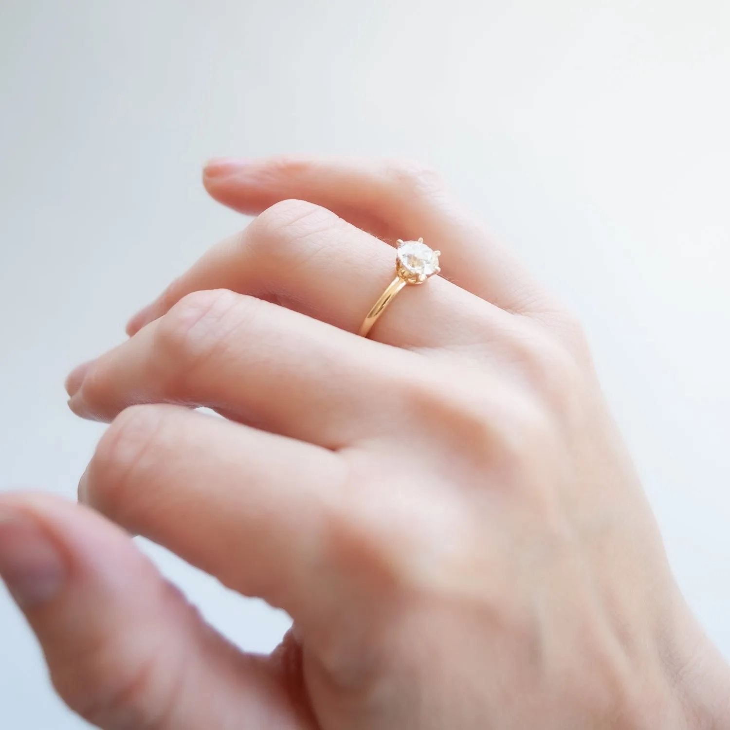 Antique Tiffany &amp; Co Six Prong Solitaire Ring