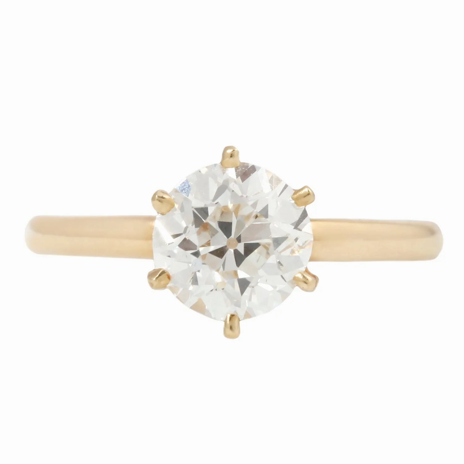 Antique Tiffany &amp; Co Six Prong Solitaire Ring