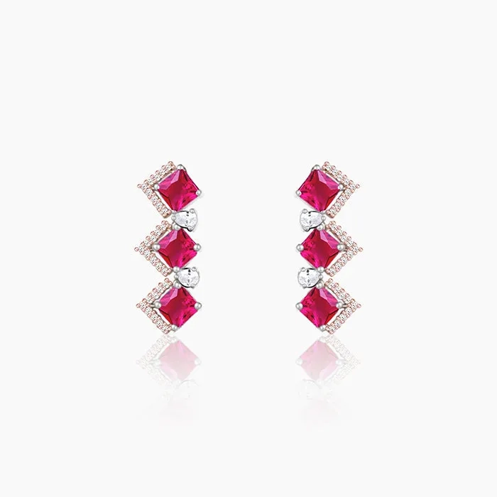 Anushka's Royal Pink Earrings