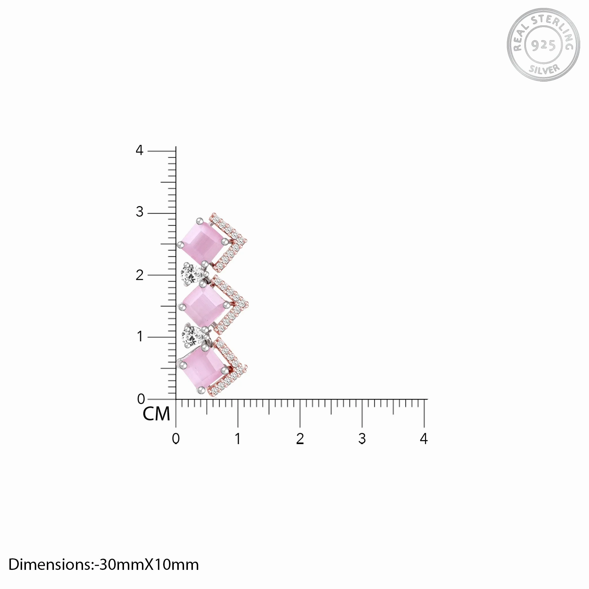 Anushka Sharma French Rose Earrings