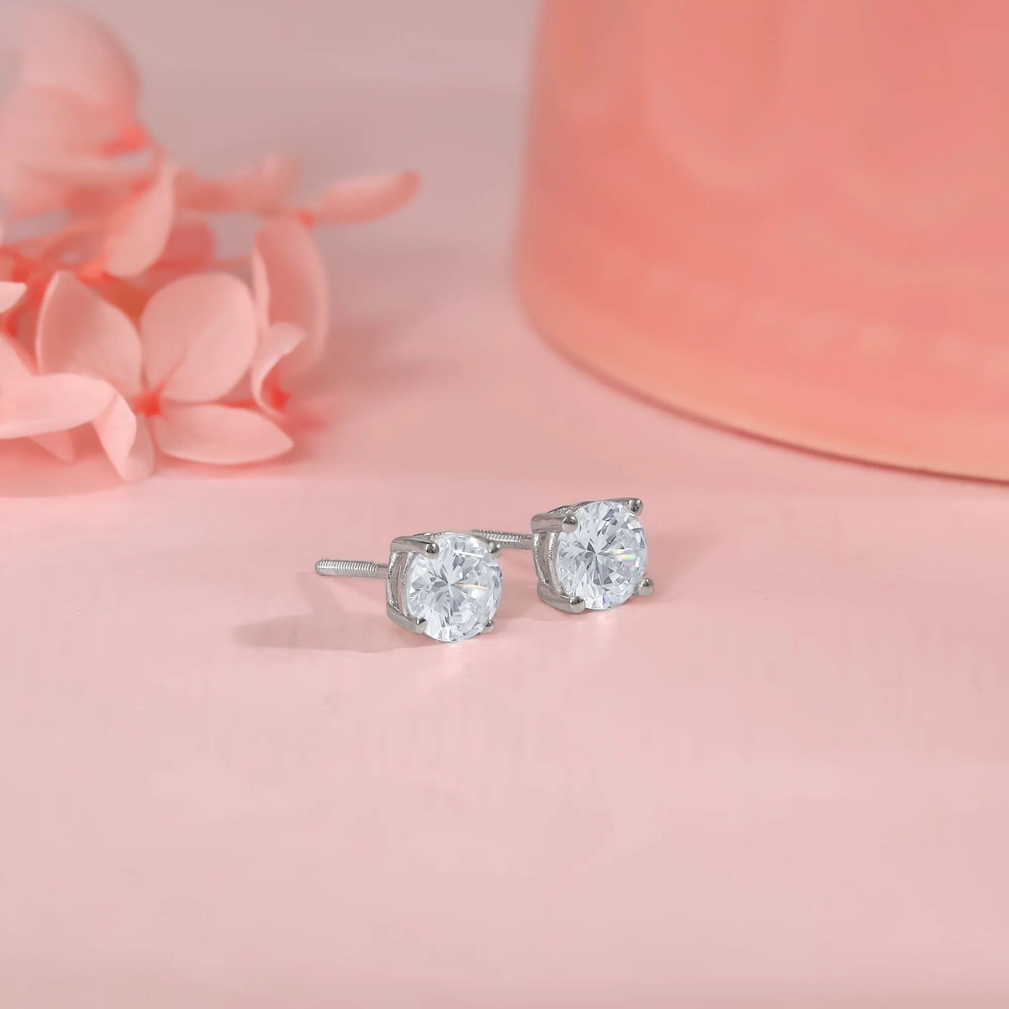 Anushka Sharma Silver Zircon Earrings