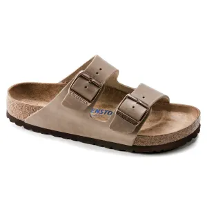 Arizona Men's Soft Footbed Oiled Leather Sandal In Brown Brown