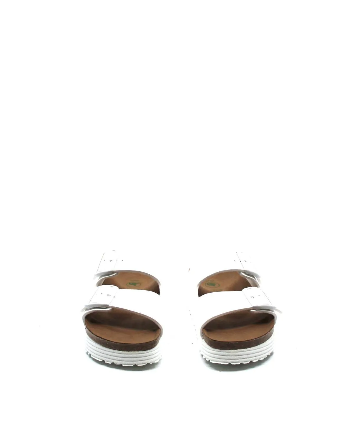 Arizona Platform In Grooved White Vegan Narrow