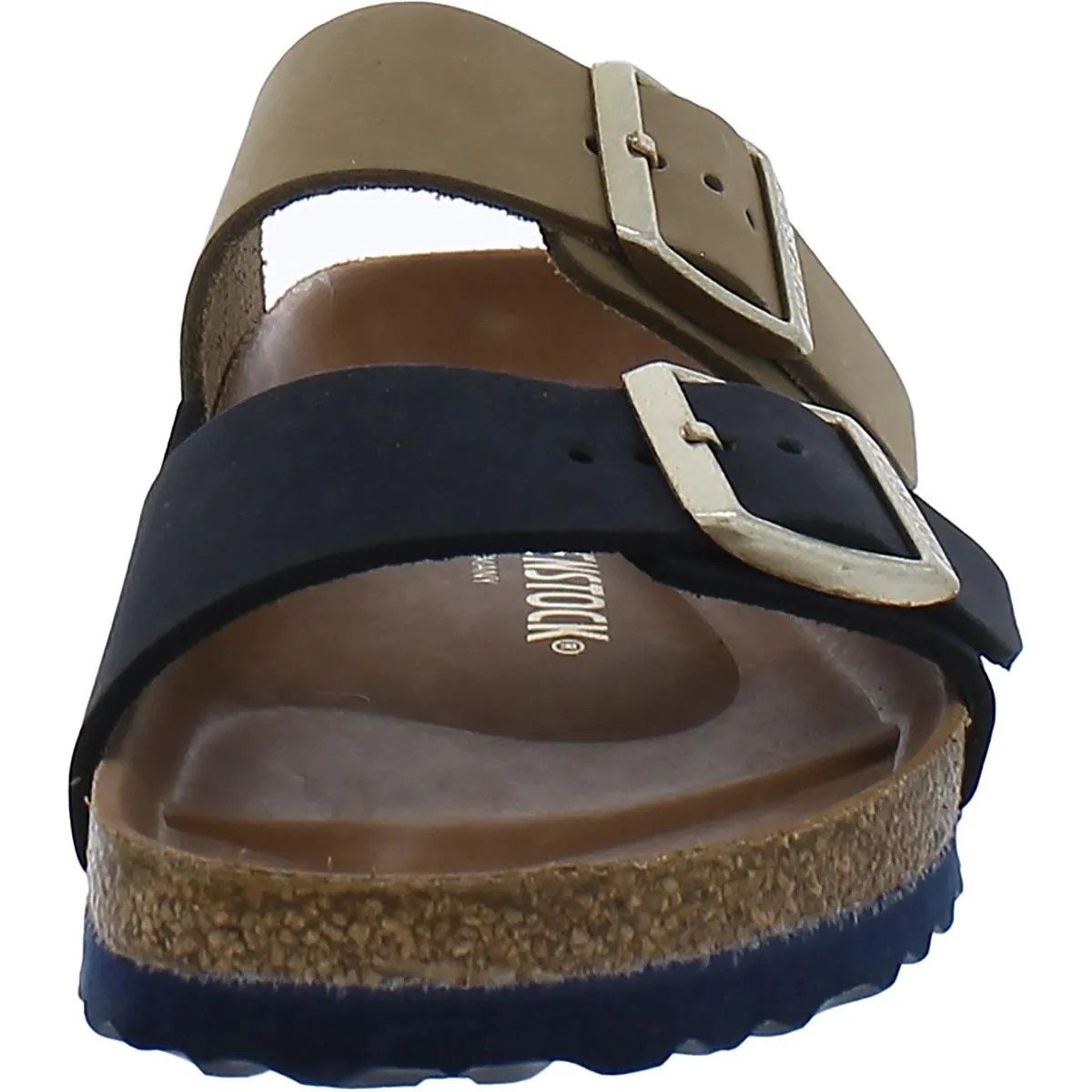 Arizona Split Womens Nubuck Double Strap Slide Sandals