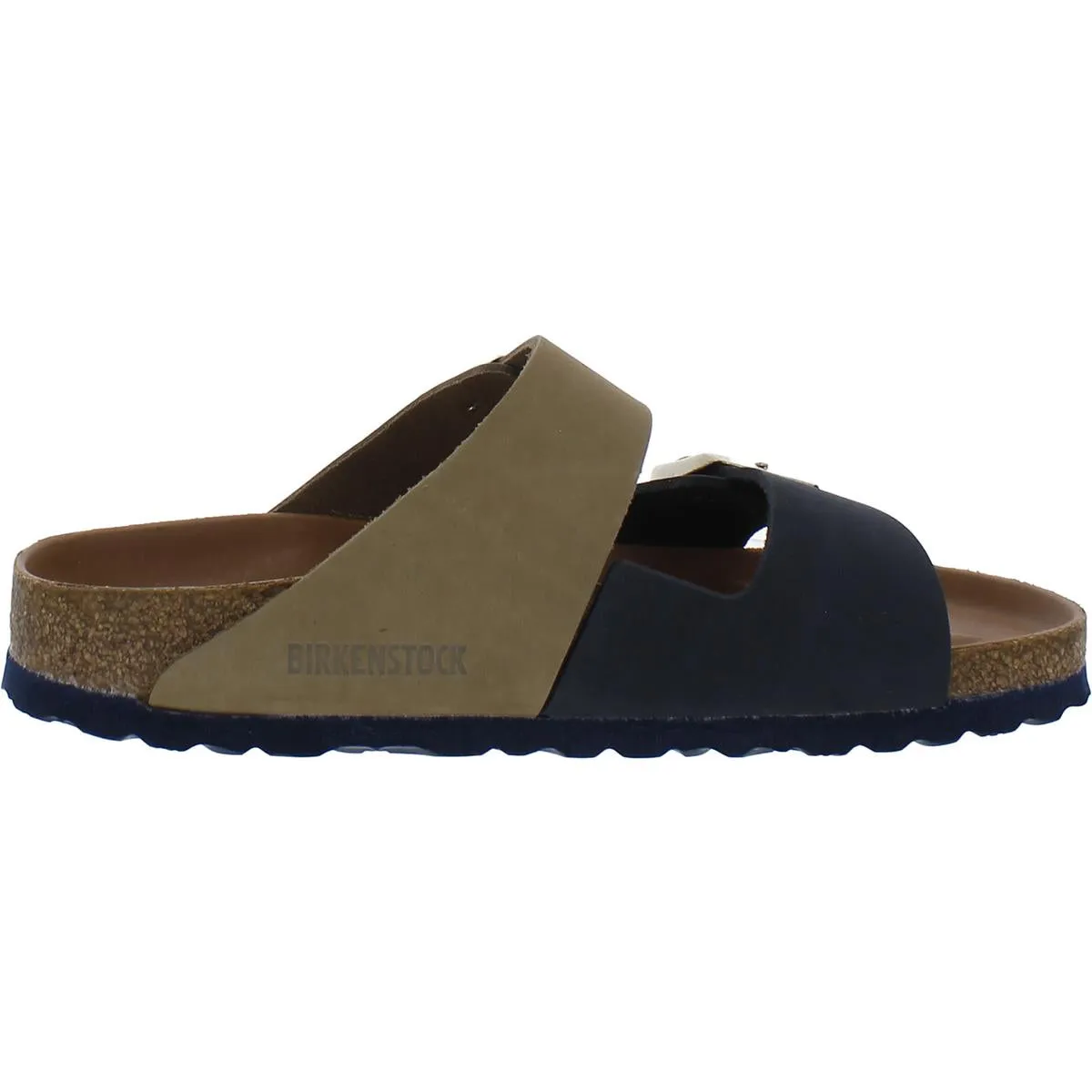 Arizona Split Womens Nubuck Double Strap Slide Sandals