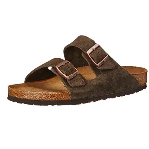 Arizona Suede Buckled Slide Sandals