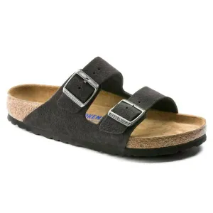 Arizona Velvet Suede Sandal - Narrow Width In Velvet Grey