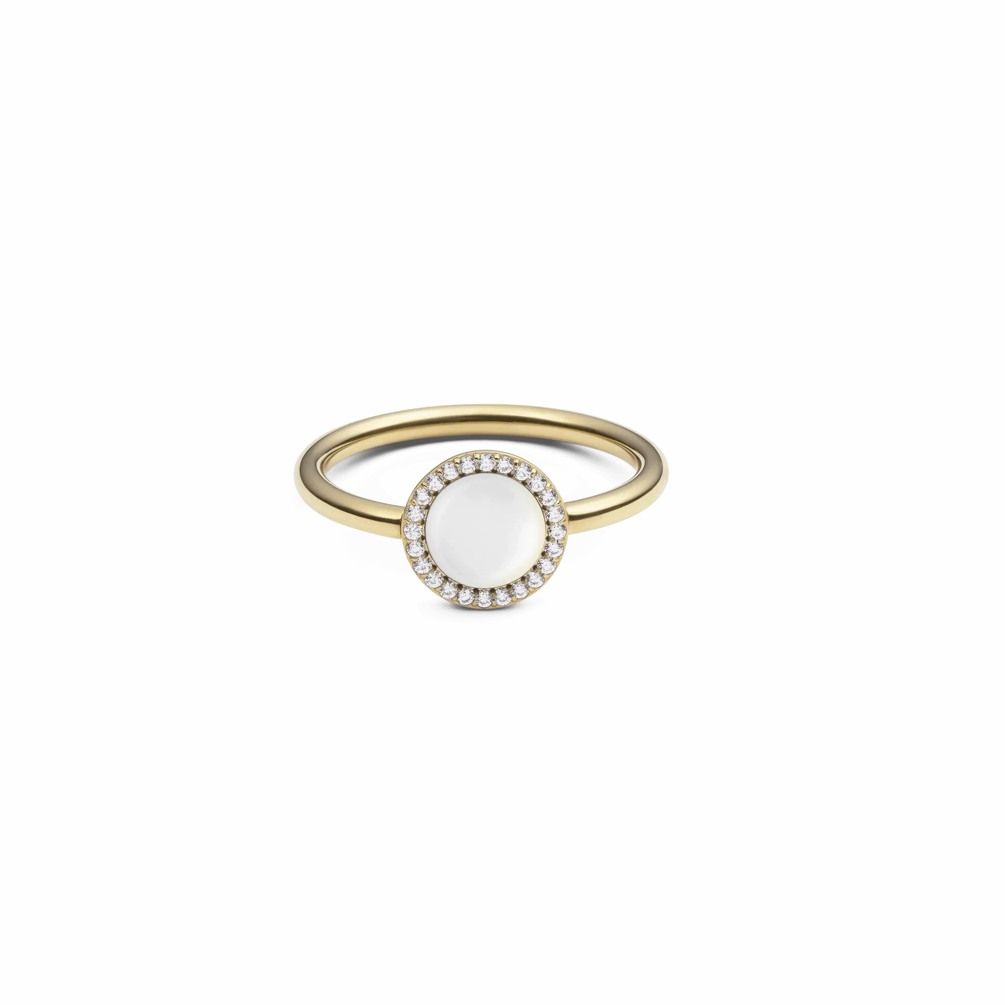 Audrey Ring Mother of Pearl Gold