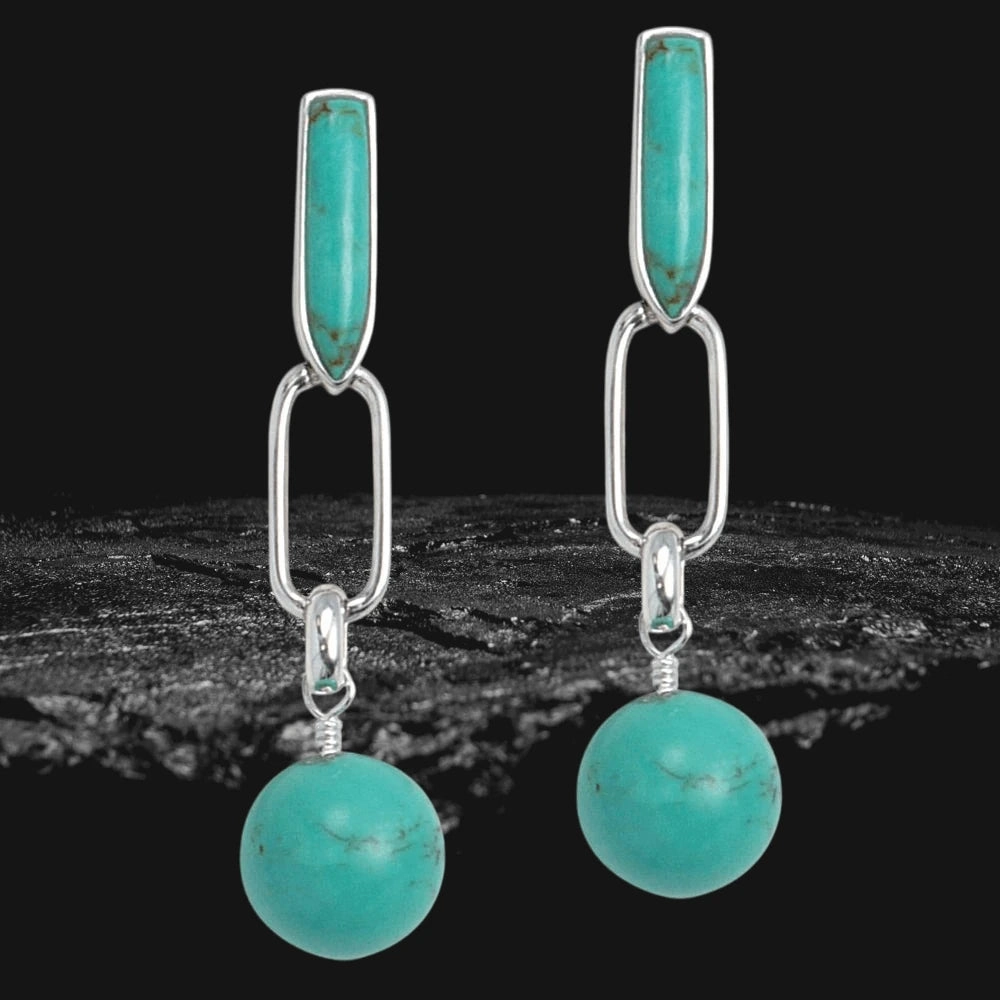 Aztec Turquoise Earrings