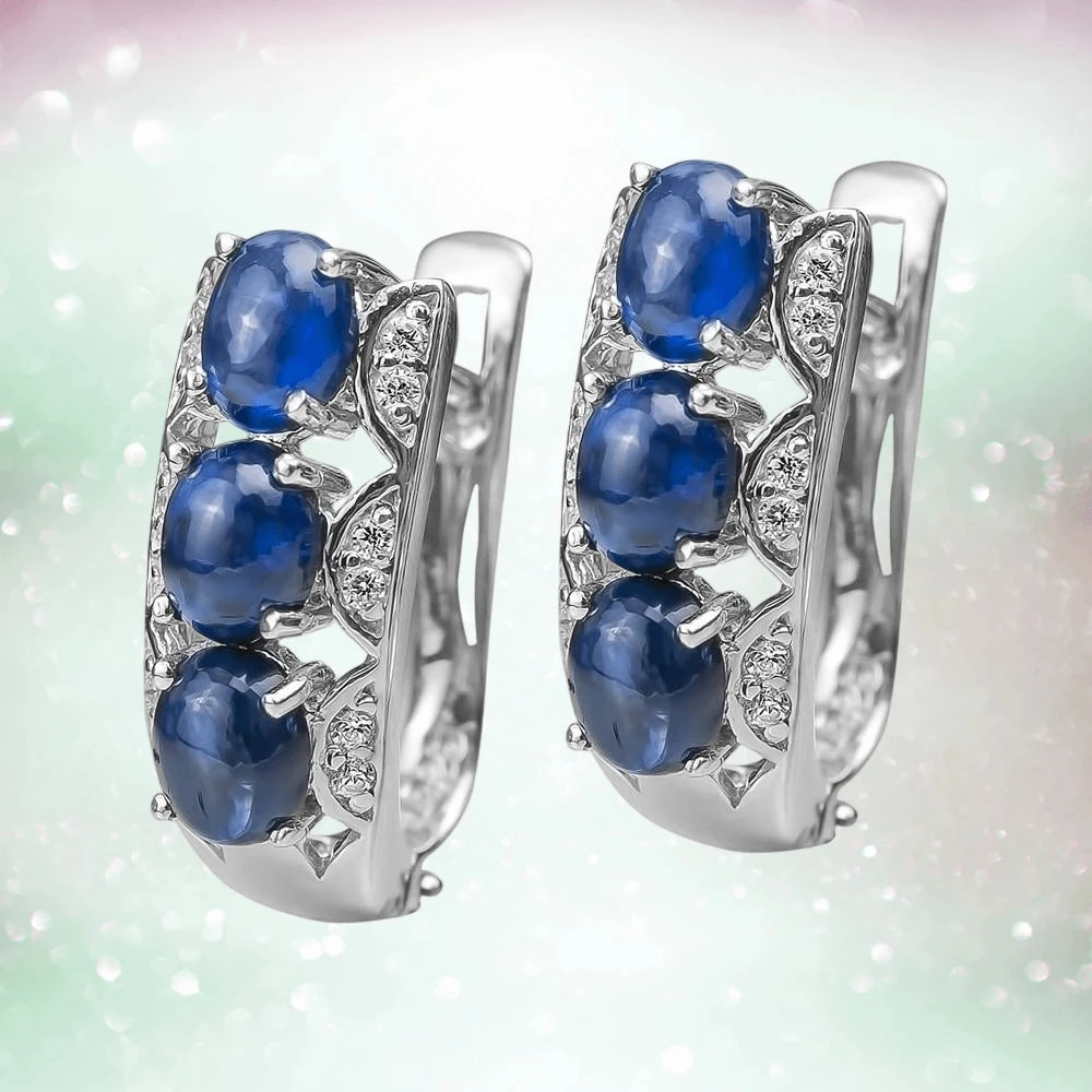 Berry Sapphire Earrings