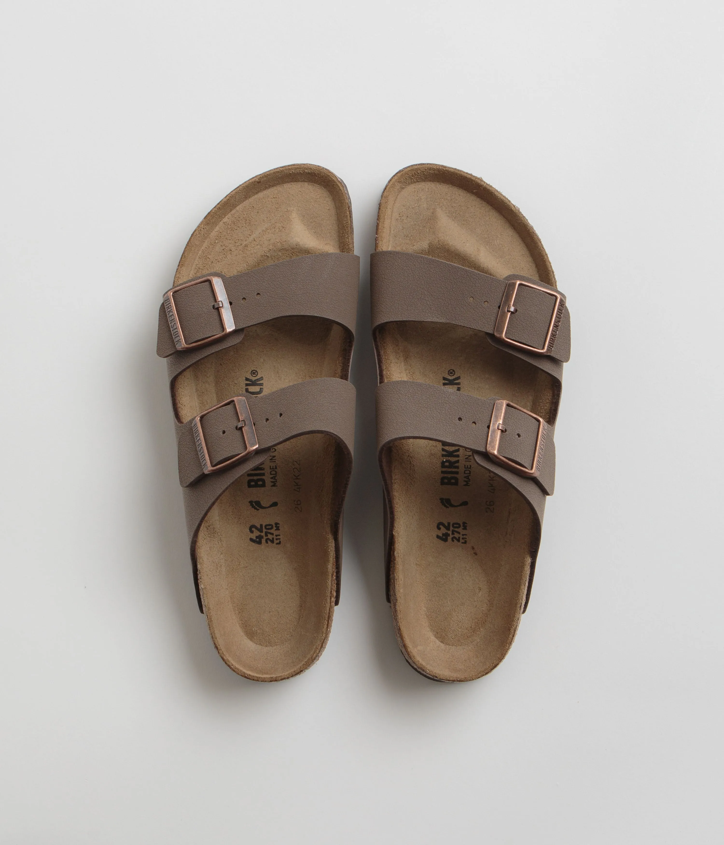 Birkenstock Arizona BF Narrow Sandals - Mocha Birkenstock Shoes