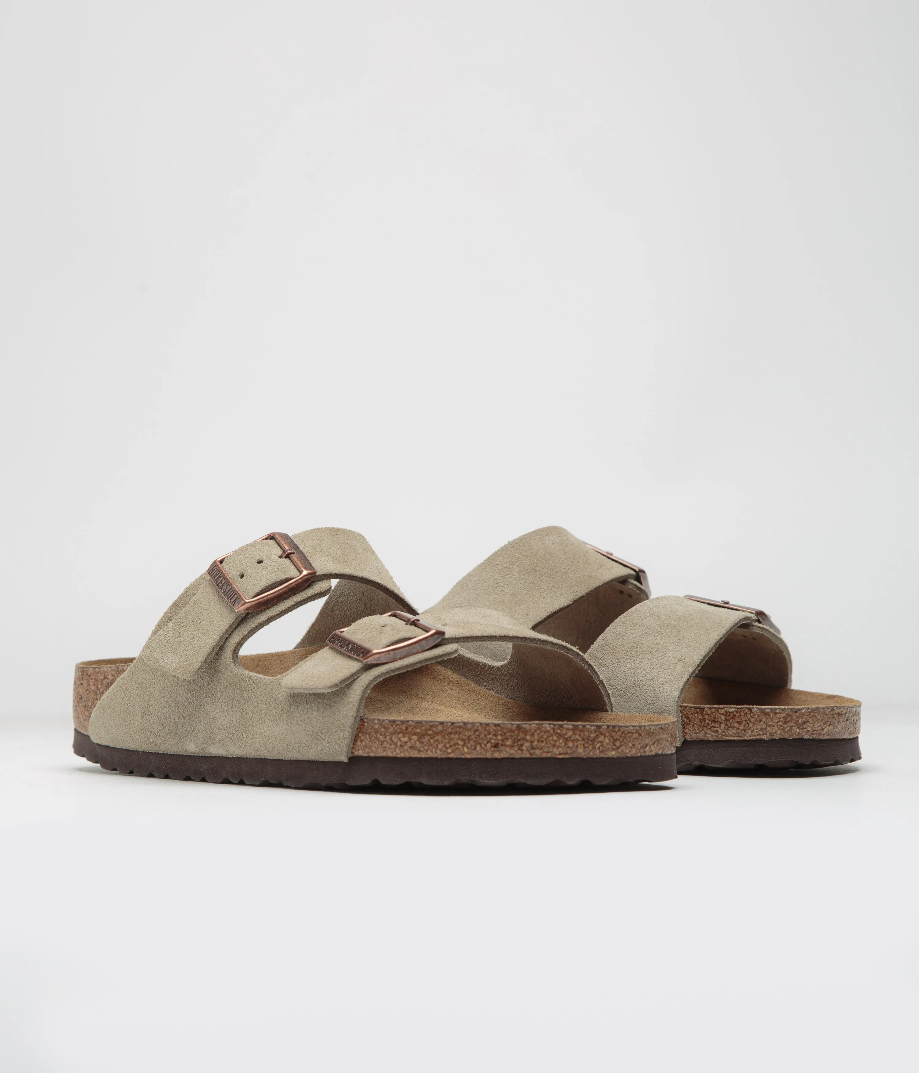 Birkenstock Arizona BS Narrow Sandals - Taupe Birkenstock Shoes