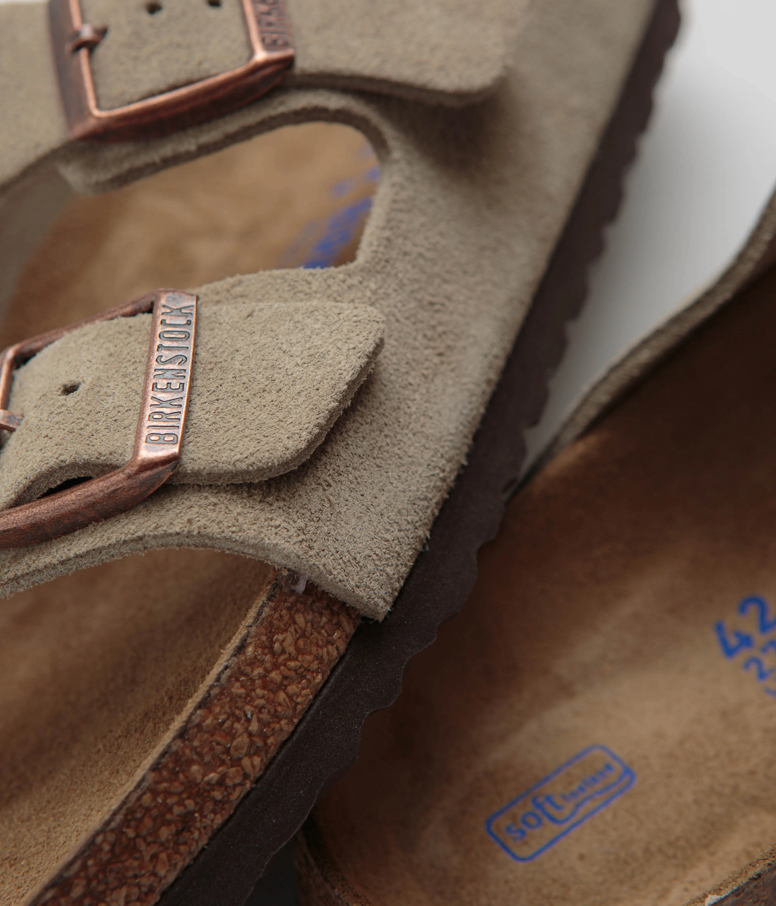 Birkenstock Arizona BS Narrow Sandals - Taupe Birkenstock Shoes