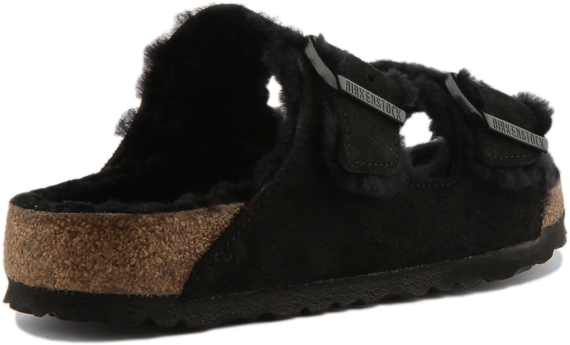 Birkenstock Arizona Shearling Lined In Black | Regular Fit Shoes Birkenstock