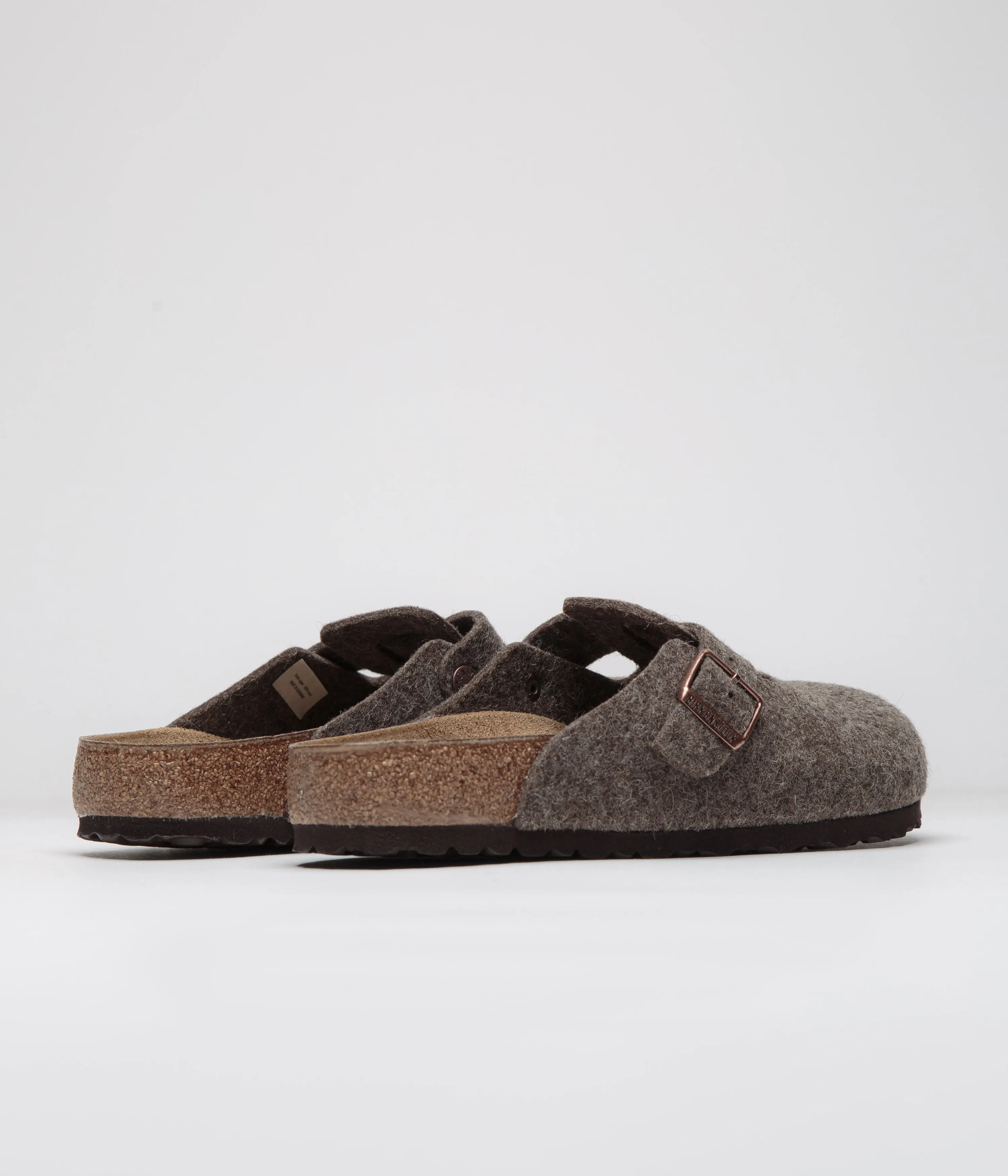 Birkenstock Boston Wool Sandals - Cacao Birkenstock Shoes