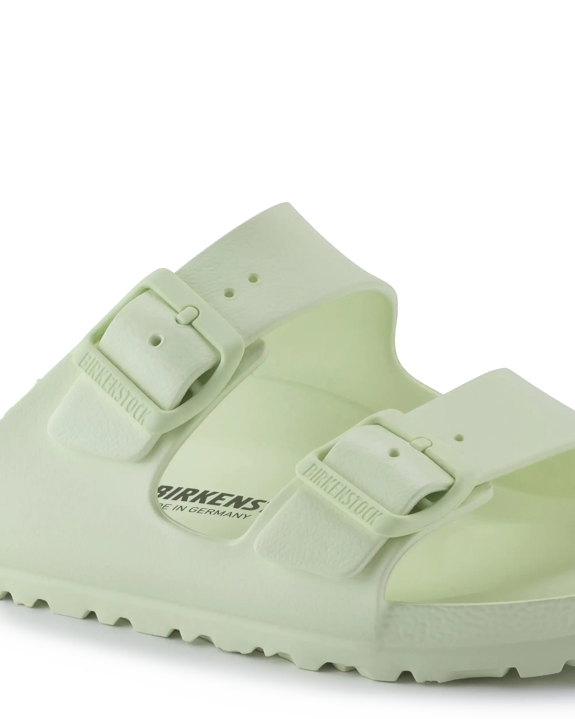 Birkenstock Shoes Arizona EVA Sandals in Faded Lime