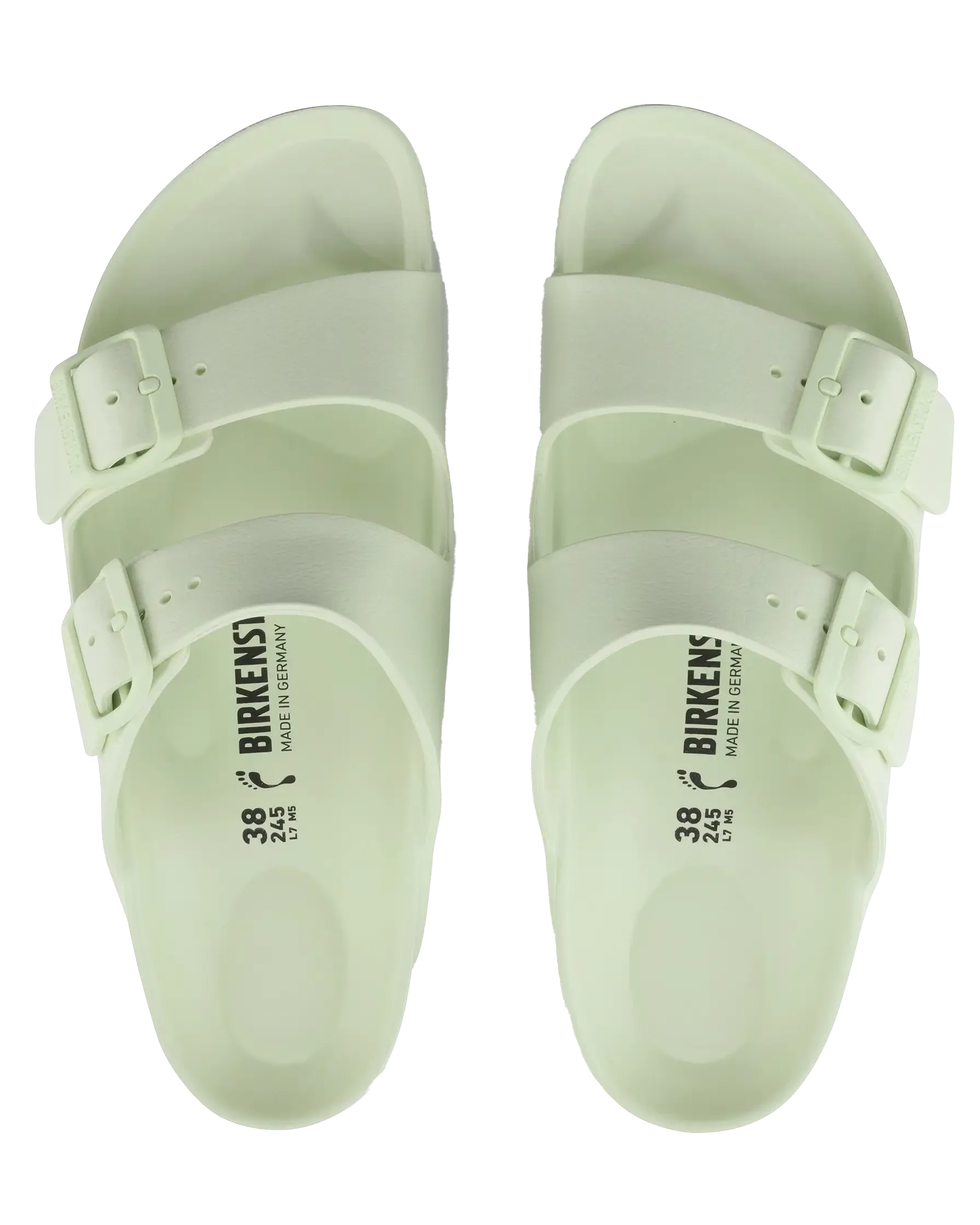 Birkenstock Shoes Arizona EVA Sandals in Faded Lime