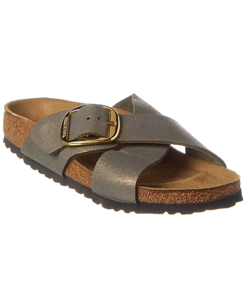 Birkenstock Siena Big Buckle Narrow Fit Suede Sandal