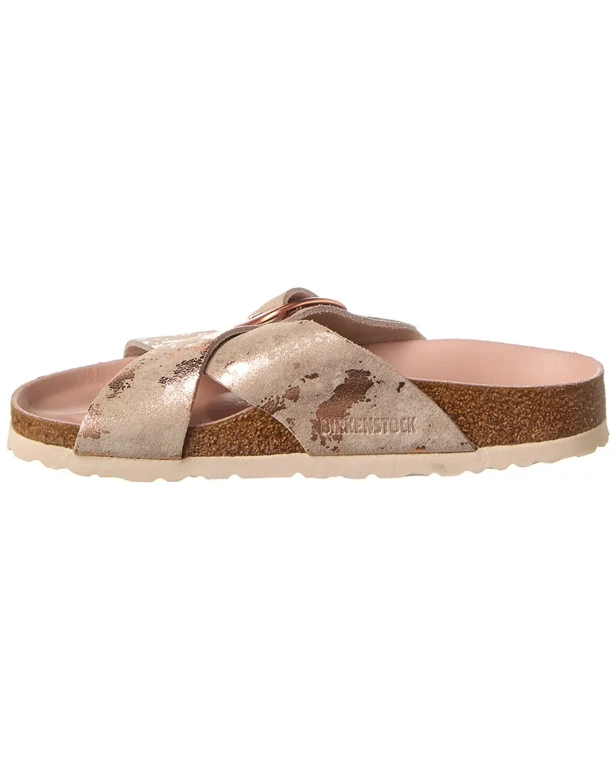 Birkenstock Siena Big Buckle Narrow Fit Suede Sandal