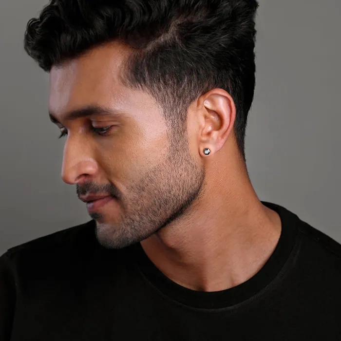 Black Rhodium Adam Stud For Him